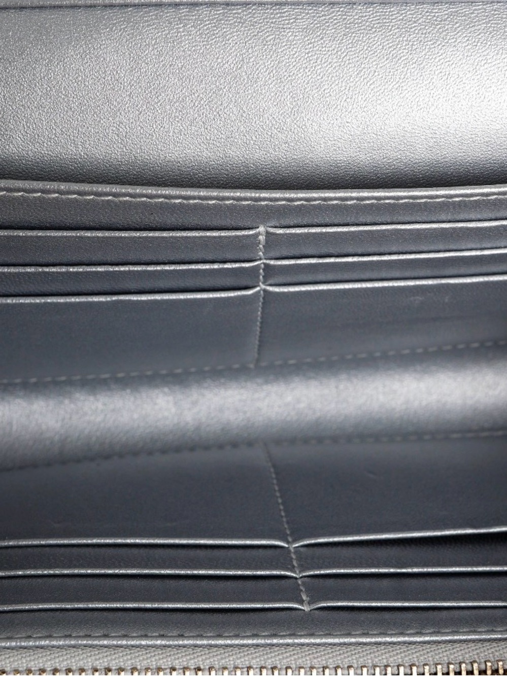 Dior Metallic Silver Clutch with Gold J'Adior Hardware - Picture 7 of 7